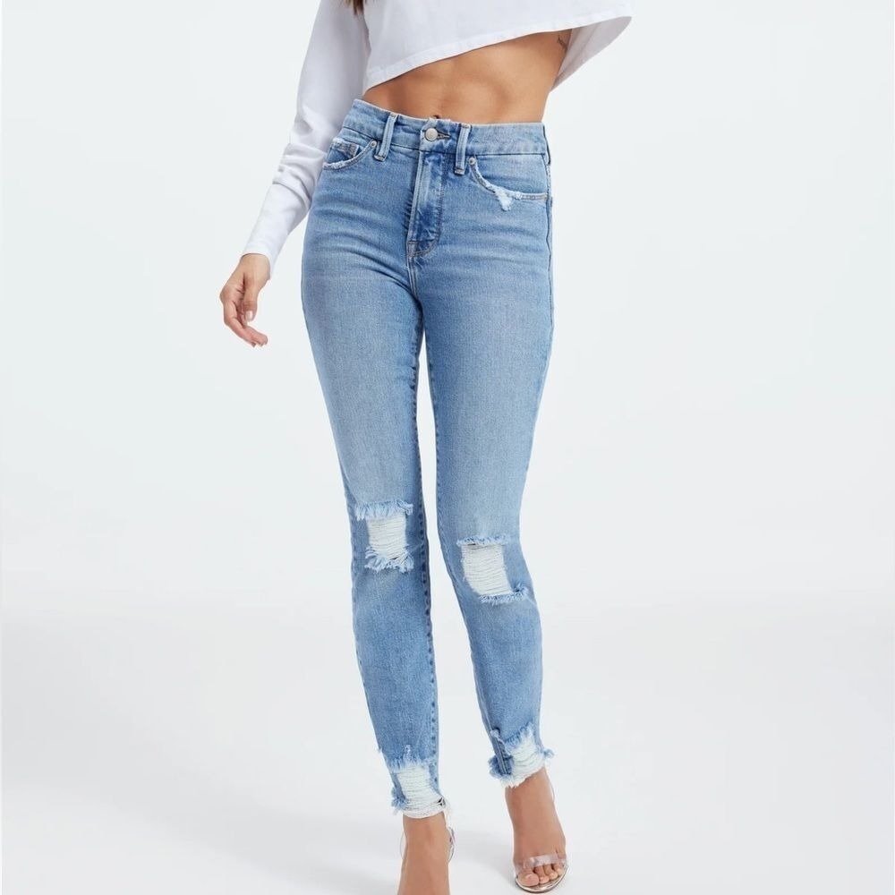 NWT Good AmericanGOOD CLASSIC raw hem size 14 - Picture 3 of 14